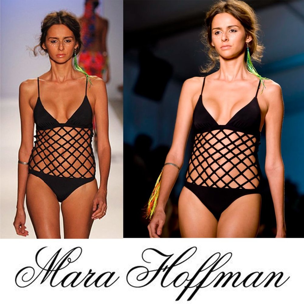 OBO. Mara Hoffman. One Piece Caged Monokini. Size L.